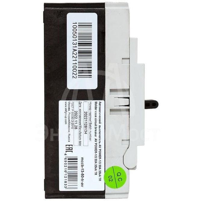 Выключатель автоматический 3п 50А 35кА AV POWER-1/3 TR AVERES EKF mccb-13-50-TR-av