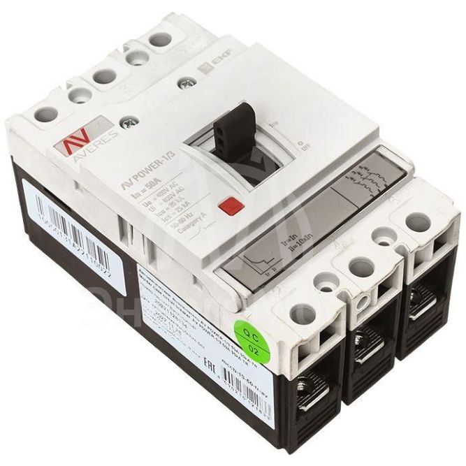 Выключатель автоматический 3п 50А 35кА AV POWER-1/3 TR AVERES EKF mccb-13-50-TR-av