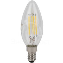 Лампа светодиодная филаментная LS CLB40 4W/840 230VFILCL 4Вт 4000К нейтр. бел. E14 470лм B угол пучка 300град. 220-240В (замена 40Вт) прозр. стекло OSRAM 4058075684157