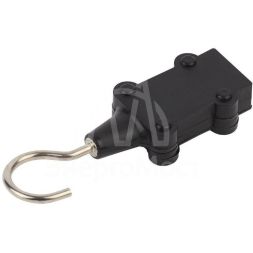 Заглушка ERABL-ZK для Белт-лайт с крюком (на 2 жил.) черн. Эра Б0049182