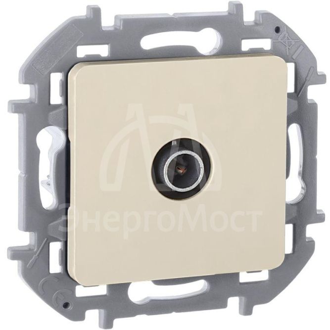 Розетка телевизионная TV Inspiria 2дБ 0-2400мГц с топологией &amp;quot;звезда&amp;quot; механизм сл. кость Leg 673851