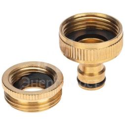 Адаптер латунный 1дюйм-3/4дюйм внутренняя резьба с переходником ЧЕТЫРЕ СЕЗОНА 62-0278
