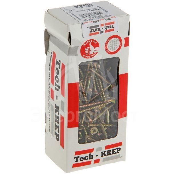 Саморез универсальный 45х4.0мм желт. (уп.200шт) Tech-KREP 102246