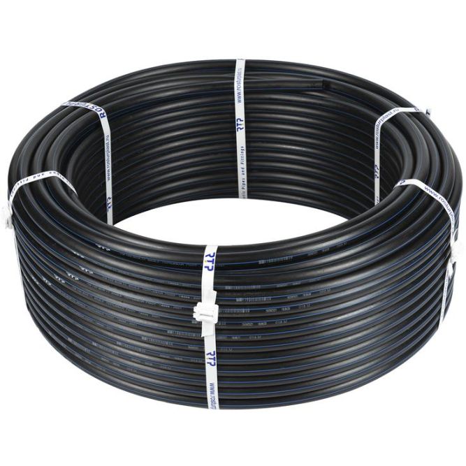 Труба питьевая напорная ПНД ПЭ100 25х2.0 SDR13.6 PN125 черн. (уп.200м) RTP 11250