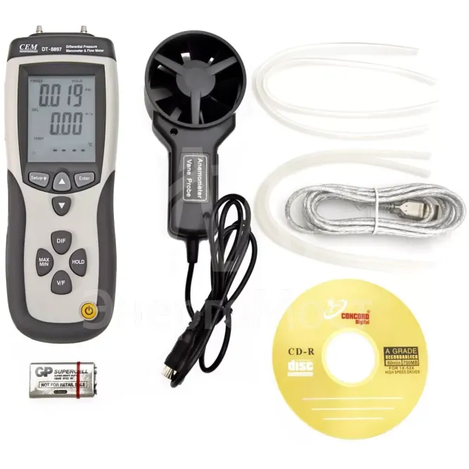 DT-8897 Анемометр - дифференциальный манометр