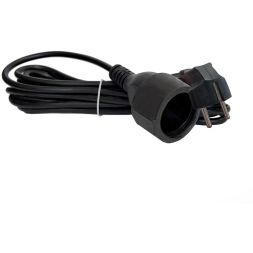 Удлинитель-шнур 1х5м с заземл. 16А IP20 ПВС 3х1 черн. DOMTOK 2359