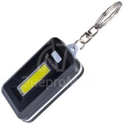 Фонарь брелок 1ВтCOBLED 3xAAA корпус ABS-пластик кольцо для ключей КОСМОС KOC203B