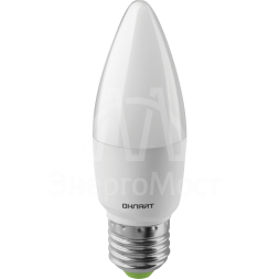 Лампа светодиодная 61 961 OLL-C37-10-230-6.5K-E27-FR 10Вт ОНЛАЙТ 61961
