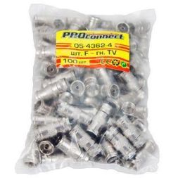 Переход штекер F-гнездо TV PROCONNECT 05-4362-4