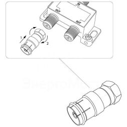 Переход штекер F-гнездо TV PROCONNECT 05-4362-4