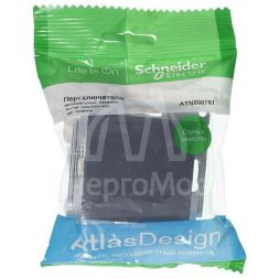 Механизм переключателя 1-кл. СП AtlasDesign 10А IP20 (сх. 6) 10AX грифель SchE ATN000761