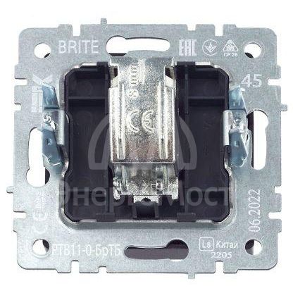 Розетка телевизионная оконечная TV СП Brite РТВ11-0-БрТБ бронз. IEK BR-A10-O-K45