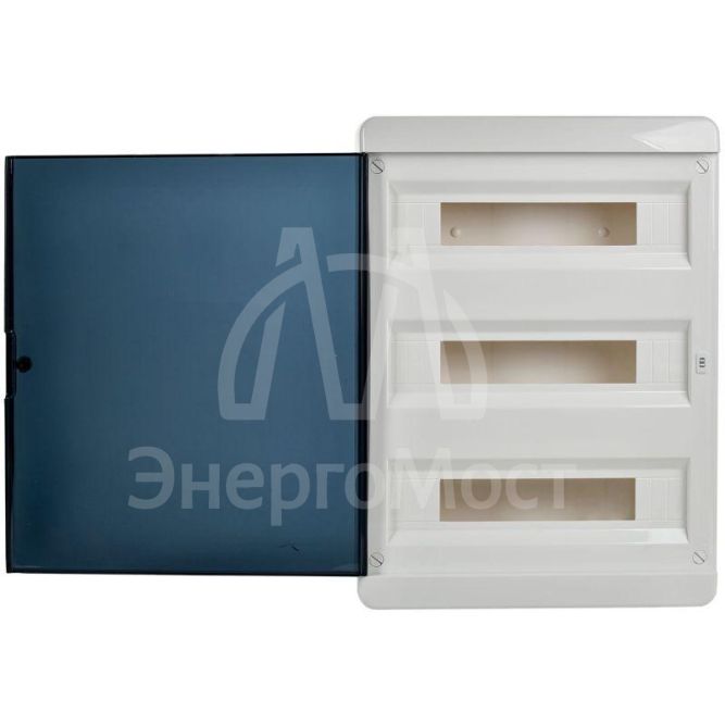 Корпус пластиковый ЩРВ-П-54 IP41 черн. прозр. дверь TEKFOR IEK TF5-KP12-V-54-41-K01-K03