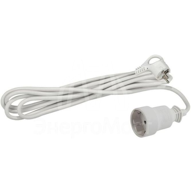 Удлинитель-шнур 1х3м с заземл. 10А IP20 UX-1е-3m ПВС 3х0.75 Эра Б0039817