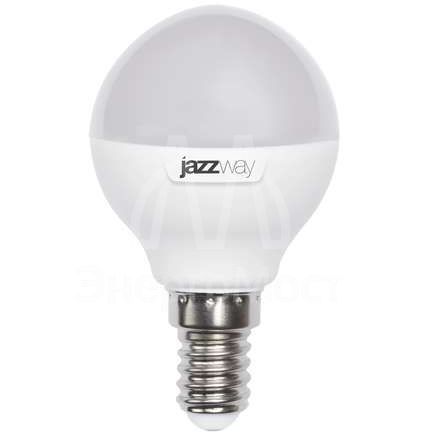 Лампа светодиодная PLED-SP G45 9Вт шар 3000К тепл. бел. E14 820лм 230В JazzWay 2859570A
