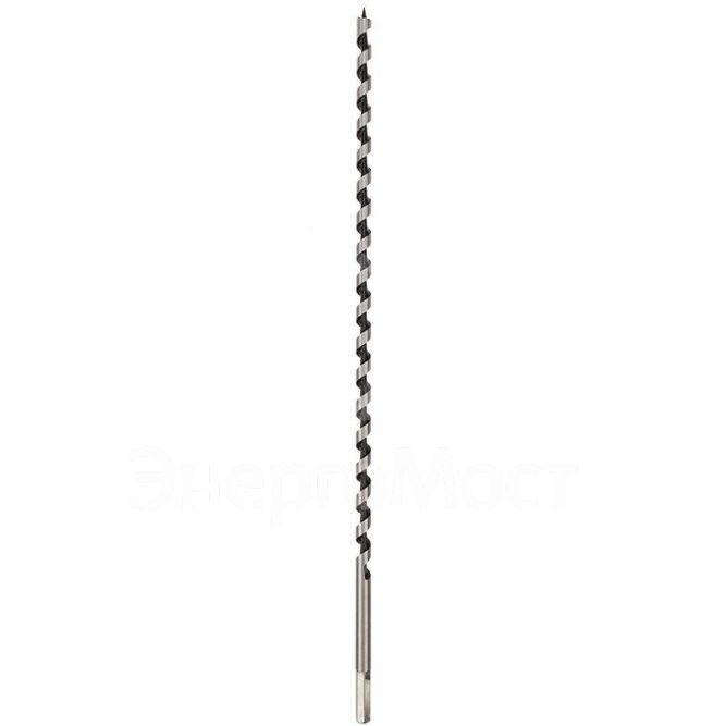 Сверло винтовое по дереву 10х460мм (шестигранный хвостовик) Kranz KR-91-0701