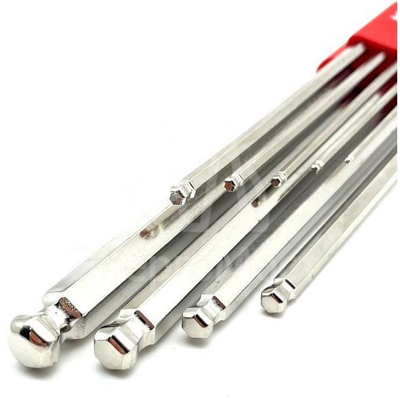 Набор ключей шестигранных Г-образ. удлиненне с шаровым окончанием 8шт HEX 1.5-10.0 Felo 36500911