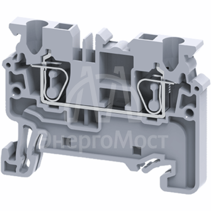 Клемма проходная пружинная OptiClip CХ-2.5-I-24A-(0.2-2.5) сер. КЭАЗ 289711