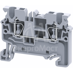 Клемма проходная пружинная OptiClip CХ-2.5-I-24A-(0.2-2.5) сер. КЭАЗ 289711