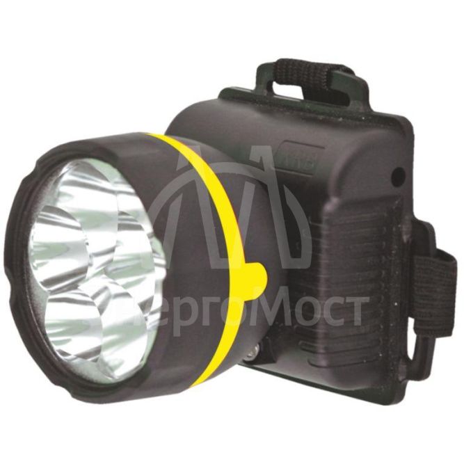 Фонарь налобный 909LED5 (5LED 1 режим; 3хR6 черн.) Ultraflash 11781