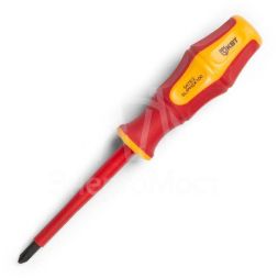 Отвертка диэлектрическая &amp;quot;Профи&amp;quot; PH/FL2х100 КВТ 79777