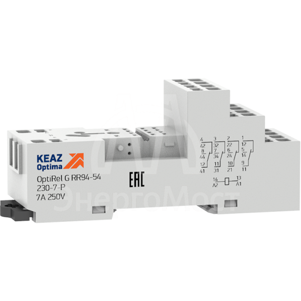 Розетка для реле OptiRel G RR94-54-230-7-P КЭАЗ 281169