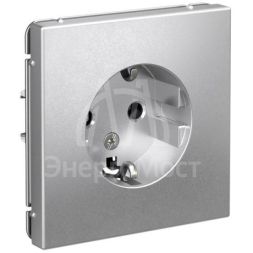 Розетка ArtGallery 16А с заземл. механизм алюм. SE GAL000343