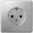 Розетка ArtGallery 16А с заземл. механизм алюм. SE GAL000343