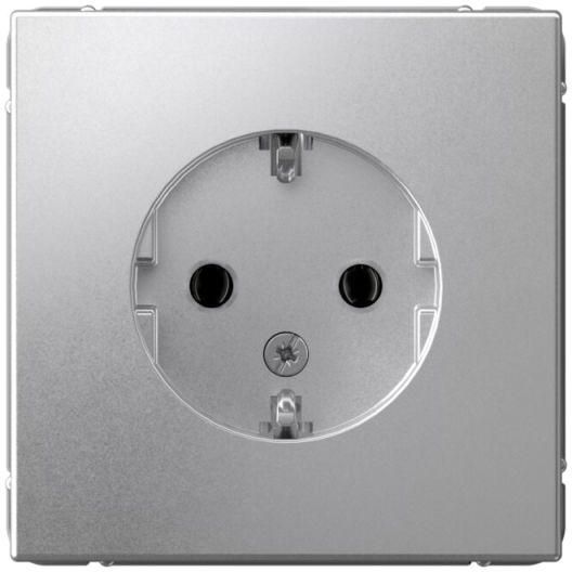 Розетка ArtGallery 16А с заземл. механизм алюм. SE GAL000343