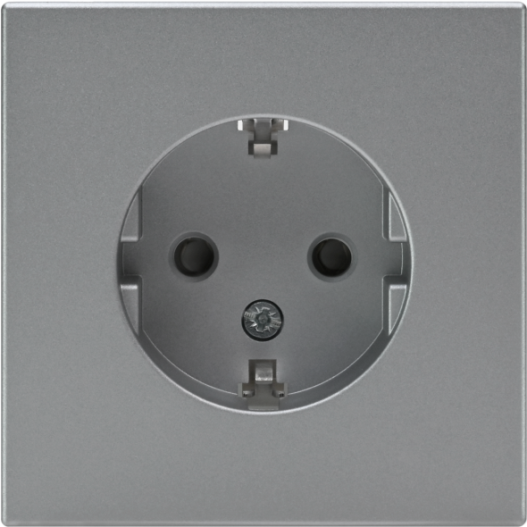 Розетка ArtGallery 16А с заземл. механизм алюм. SE GAL000343
