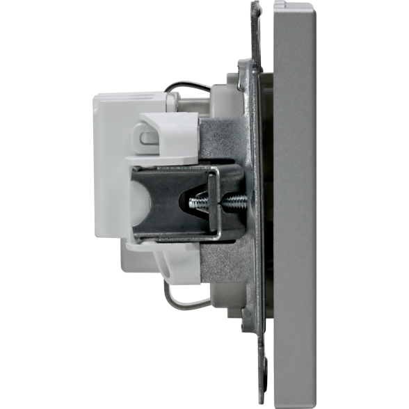 Розетка ArtGallery 16А с заземл. механизм алюм. SE GAL000343