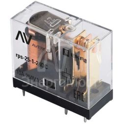 Реле промежуточное РП slim 25/1 10A 24В DC AVERES EKF rps-25-1-24DC
