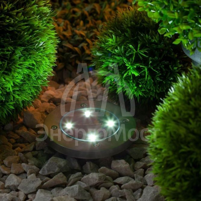 Светильник садовый ERAST040-08 13см солнечная батарея сталь пластик ЭРА Б0038502