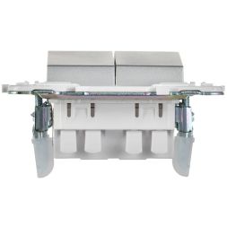 Выключатель проходной 2-кл. SKANDY 10А SK-V05S серебр. IEK SK-V22-0-10-K23