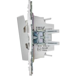 Выключатель проходной 2-кл. SKANDY 10А SK-V05S серебр. IEK SK-V22-0-10-K23