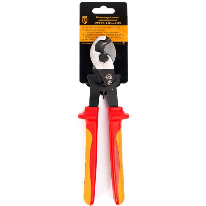 Ножницы усиленные диэлектрические "Профи" 240мм КВТ 69578