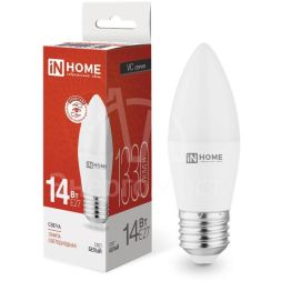 Лампа светодиодная LED-СВЕЧА-VC 14Вт E27 4000К 1330лм IN HOME 4690612047744