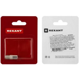 Переходник антенный гнездо F-штекер TV блист. Rexant 06-0025-A