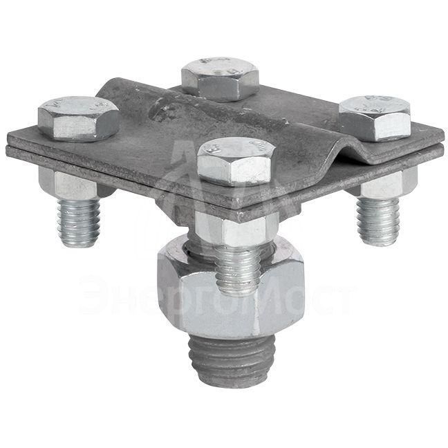 Зажим прута на штыре (пластина 56х56мм) HZ PROxima EKF lp-g6606-e1302