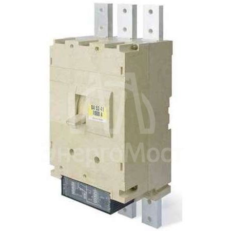 Выключатель автоматический 3п 1000А 50кА ВА55-41 344710 ЭР 660В НР=220В AC передн. подкл.: Al шина; кабель с каб. наконечн. Контактор 1002526