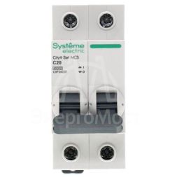Выключатель автоматический (АВ) С 20А 2P 4.5кА 230В City9 Set SE C9F34220