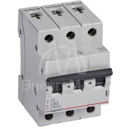 Выключатель автоматический модульный 3п C 63А 4.5кА RX3 Leg 419714