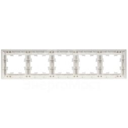 Рамка 5-м BRITE РУ-5-БрАБ арктич. бел./бел. IEK BR-M52-12-K91