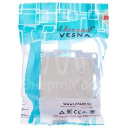 Механизм выключателя 1-кл. СП VESNA кремов. LEZARD 742-0388-100