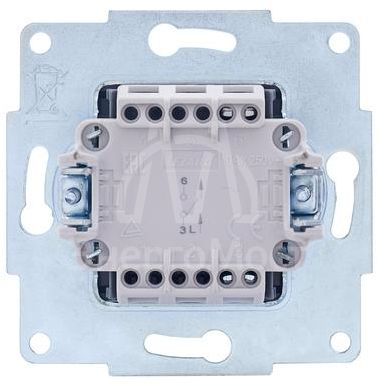 Механизм выключателя 1-кл. СП VESNA кремов. LEZARD 742-0388-100