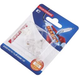 Разъем телефонный на кабель штекер 6Р4С (Rj-11) под обжим (блист.5шт) Rexant 06-0080-A5