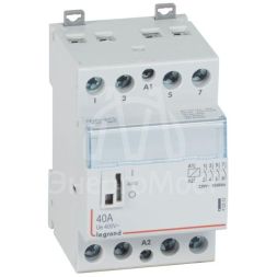 Контактор мод. 40А/4п 4НО 230В с ручкой упр. CX3 Leg 412553