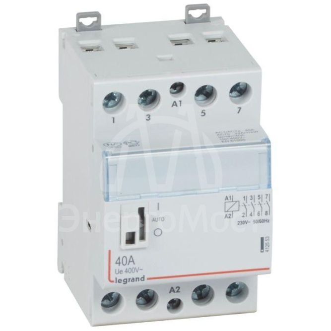 Контактор мод. 40А/4п 4НО 230В с ручкой упр. CX3 Leg 412553