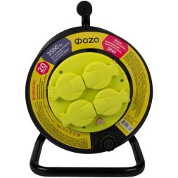 Удлинитель на катушке 4х20м с заземл. IP44 CRW-04-2000 ФАZА 5063839