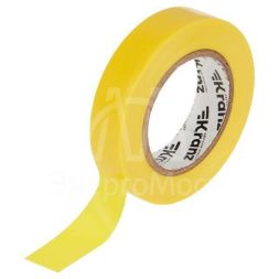 Изолента ПВХ 0.13х15мм 20м желт. (уп.10шт) Kranz KR-09-2602